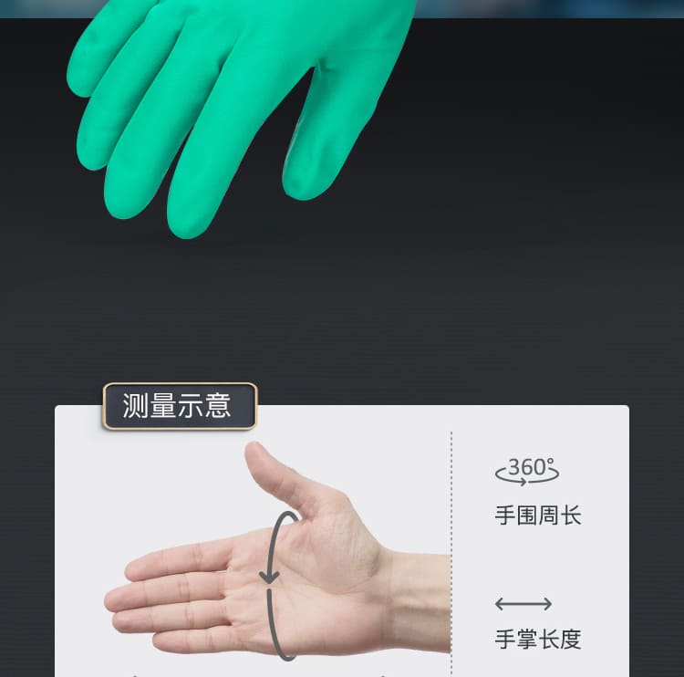 霍尼韦尔（Honeywell） LA172G 加厚丁腈防化手套 （耐酸碱、耐油、防水）